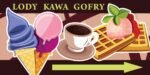 Baner Reklamowy 2 x 1 m -Lody Kawa Gofry- Baner Premium - Mocny !